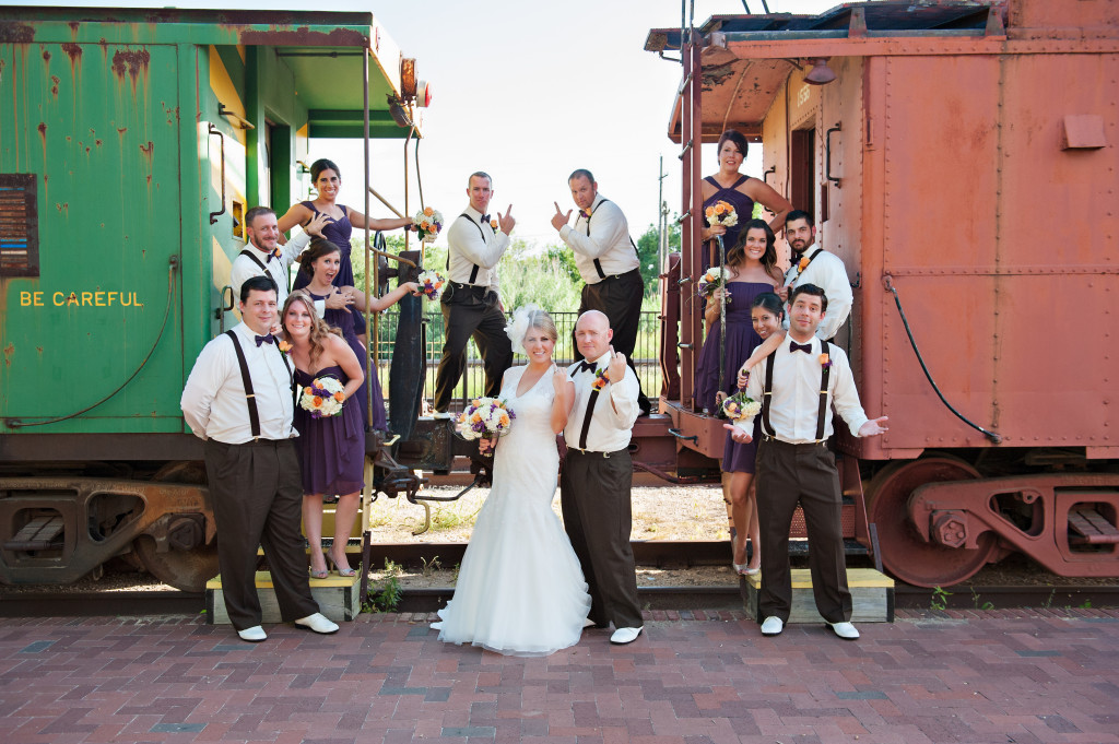 Wedding Photography Temple Railroad Museum